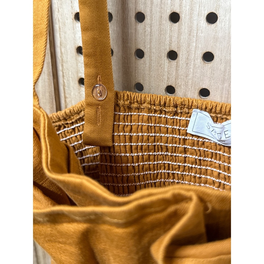 Sage The Label Ruffle Smocked Crop Top LB213067 Womens Medium - Picture 5 of 5